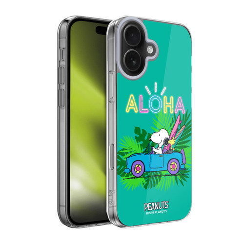 Peanuts Snoopy Aloha Disco Tropical Surf Soft Gel Case for Apple iPhone 17