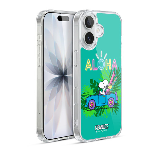 Peanuts Snoopy Aloha Disco Tropical Surf Soft Gel Case for Apple iPhone 17