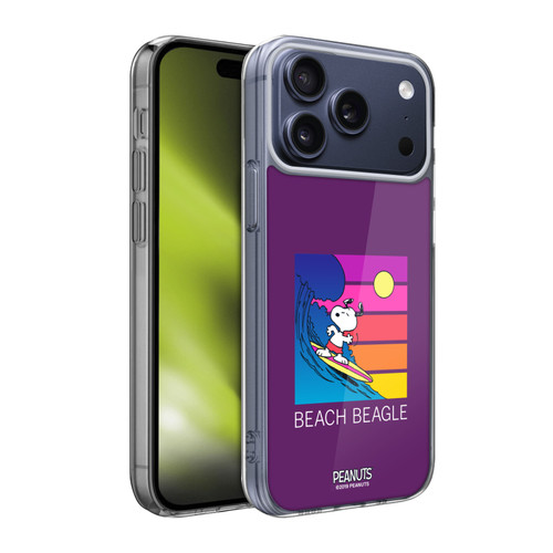 Peanuts Snoopy Aloha Disco Beach Beagle Soft Gel Case for Apple iPhone 17 Pro Max