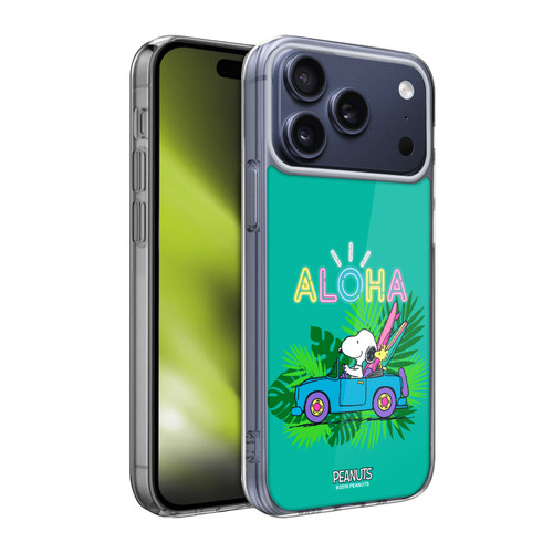 Peanuts Snoopy Aloha Disco Tropical Surf Soft Gel Case for Apple iPhone 17 Pro Max