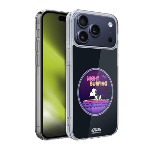 Peanuts Snoopy Aloha Disco Night Surfer Soft Gel Case for Apple iPhone 17 Pro
