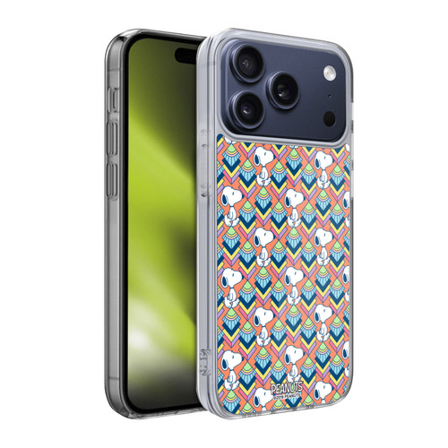 Peanuts Snoopy Deco Dreams Orange Pattern Soft Gel Case for Apple iPhone 17 Pro