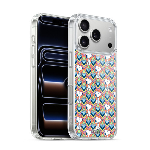 Peanuts Snoopy Deco Dreams Orange Pattern Soft Gel Case for Apple iPhone 17 Pro