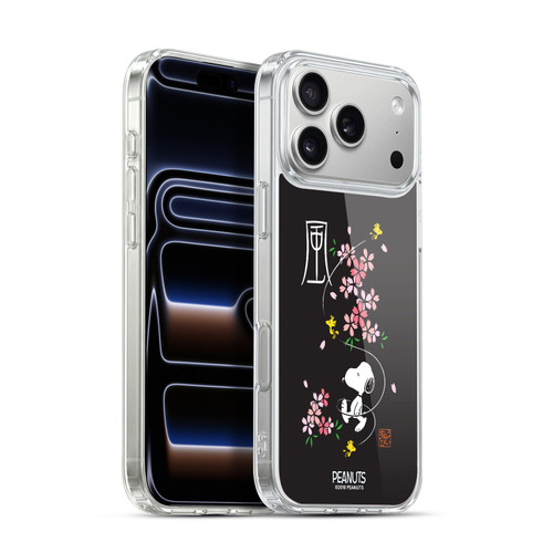 Peanuts Oriental Snoopy Cherry Blossoms Soft Gel Case for Apple iPhone 17 Pro Max