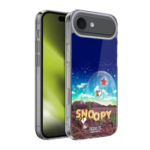 Peanuts Snoopy Space Cowboy Nebula Fly Balloon Soft Gel Case for Apple iPhone 17 Air