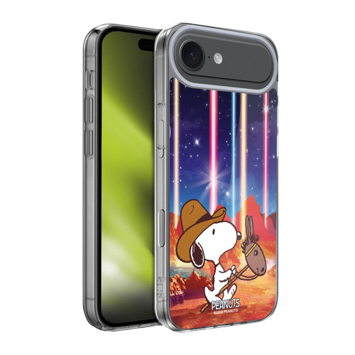 Peanuts Snoopy Space Cowboy Nebula Horse Riding Soft Gel Case for Apple iPhone 17 Air