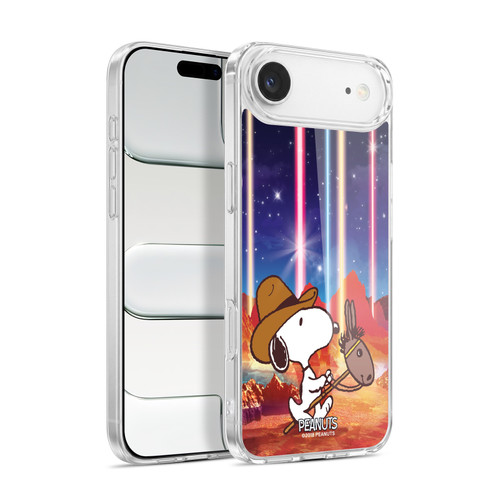 Peanuts Snoopy Space Cowboy Nebula Horse Riding Soft Gel Case for Apple iPhone 17 Air