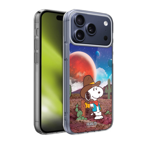 Peanuts Snoopy Space Cowboy Nebula Ranger Soft Gel Case for Apple iPhone 17 Pro Max