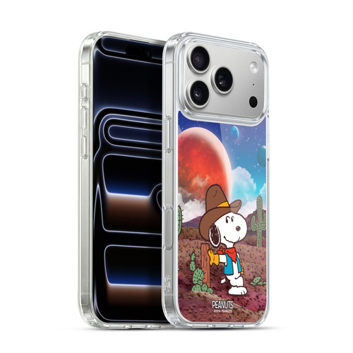 Peanuts Snoopy Space Cowboy Nebula Ranger Soft Gel Case for Apple iPhone 17 Pro Max