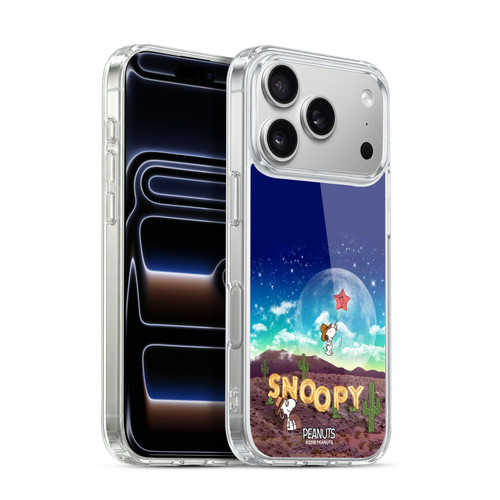 Peanuts Snoopy Space Cowboy Nebula Fly Balloon Soft Gel Case for Apple iPhone 17 Pro