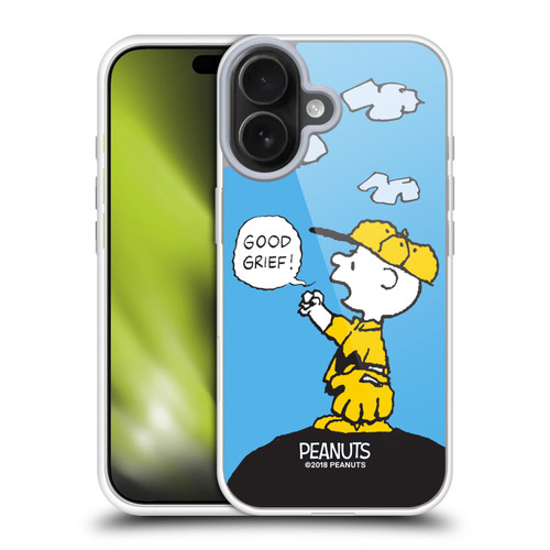 Peanuts Charlie Brown Good Grief Soft Gel Case for Apple iPhone 17 Peanuts Charlie Brown Good Grief Soft Gel Case for Apple iPhone 17