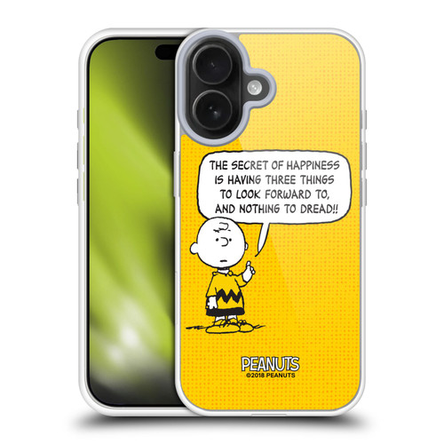 Peanuts Charlie Brown Happiness Soft Gel Case for Apple iPhone 17