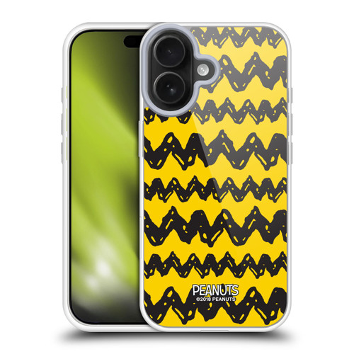 Peanuts Charlie Brown Patterns Soft Gel Case for Apple iPhone 17