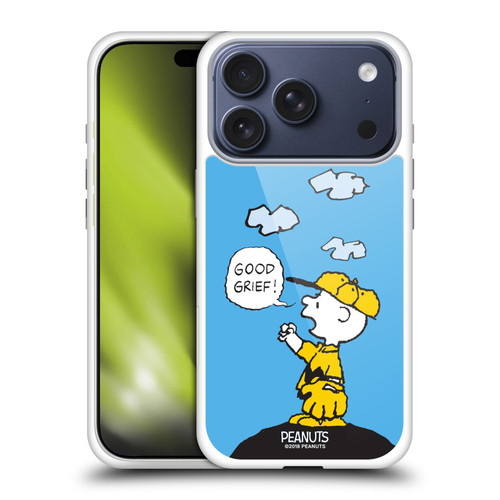 Peanuts Charlie Brown Good Grief Soft Gel Case for Apple iPhone 17 Pro Peanuts Charlie Brown Good Grief Soft Gel Case for Apple iPhone 17 Pro