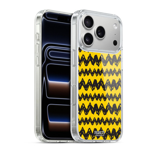 Peanuts Charlie Brown Patterns Soft Gel Case for Apple iPhone 17 Pro