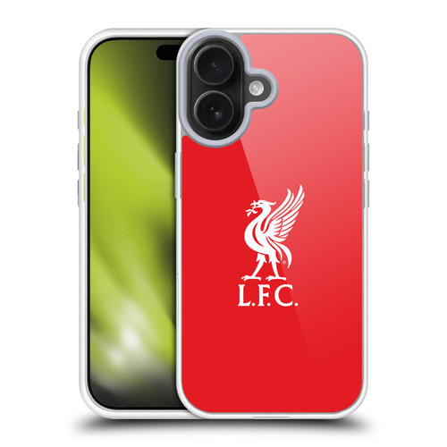 Liverpool Football Club Liver Bird White Logo In Red Soft Gel Case for Apple iPhone 17 Liverpool Football Club Liver Bird White Logo In Red Soft Gel Case for Apple iPhone 17