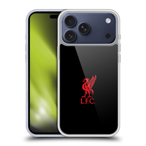 Liverpool Football Club Liver Bird Red Logo On Black Soft Gel Case for Apple iPhone 17 Pro Max
