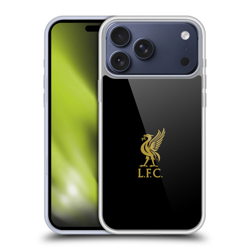 Liverpool Football Club Liver Bird Gold Logo On Black Soft Gel Case for Apple iPhone 17 Pro Max
