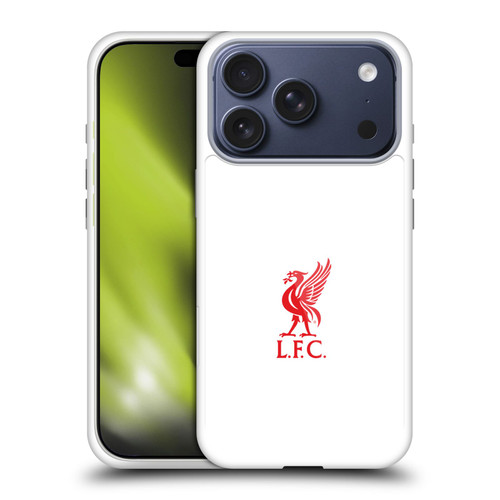 Liverpool Football Club Liver Bird Red Logo On White Soft Gel Case for Apple iPhone 17 Pro