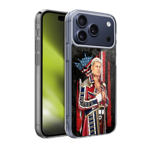 WWE Cody Rhodes American Nightmare Flag Soft Gel Case for Apple iPhone 17 Pro Max