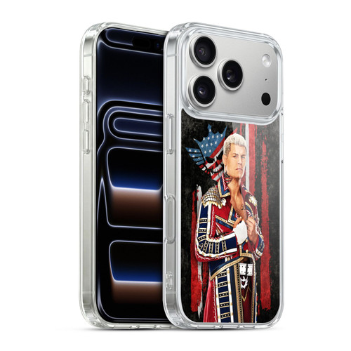 WWE Cody Rhodes American Nightmare Flag Soft Gel Case for Apple iPhone 17 Pro