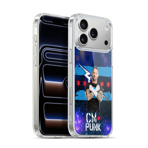WWE CM Punk Portrait Soft Gel Case for Apple iPhone 17 Pro Max