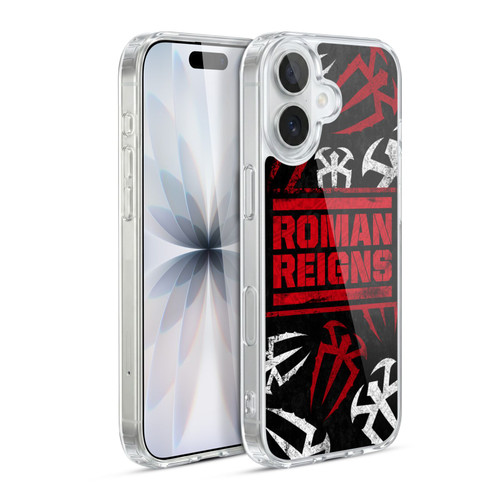 WWE Roman Reigns Logo Pattern Soft Gel Case for Apple iPhone 17