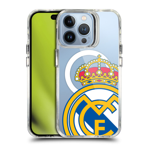 Real Madrid CF Logo Icon Crest Oversized SHOCKPROOF BUMPER CASE COMPATIBLE WITH  & MAGSAFE Apple iPhone 13 Pro