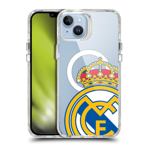 Real Madrid CF Logo Icon Crest Oversized SHOCKPROOF BUMPER CASE COMPATIBLE WITH  & MAGSAFE Apple iPhone 14 Plus