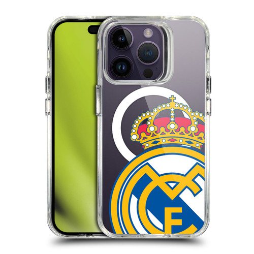 Real Madrid CF Logo Icon Crest Oversized SHOCKPROOF BUMPER CASE COMPATIBLE WITH  & MAGSAFE Apple iPhone 14 Pro
