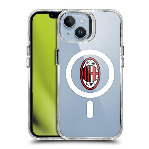 AC Milan Logo Icon Crest SHOCKPROOF BUMPER CASE COMPATIBLE WITH Apple iPhone 14 & MAGSAFE