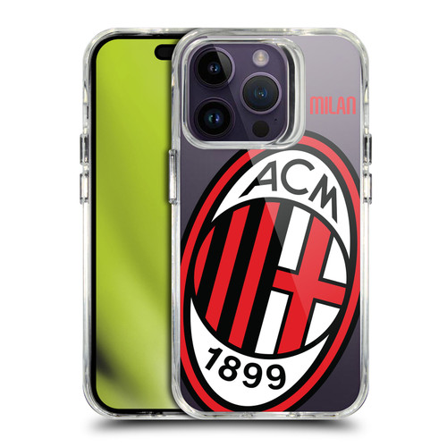 AC Milan Logo Icon Crest Oversized SHOCKPROOF BUMPER CASE COMPATIBLE WITH  & MAGSAFE Apple iPhone 14 Pro