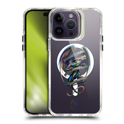 Anne Stokes Mixed Fantasy Art Dragon Survive The Reality SHOCKPROOF BUMPER CASE COMPATIBLE WITH Apple iPhone 14 Pro Max & MAGSAFE