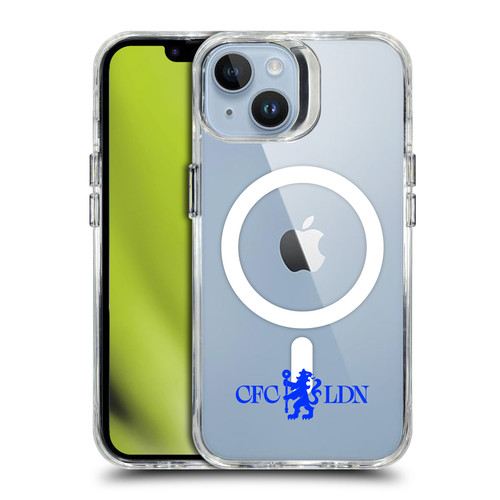 Chelsea Football Club Logo Icon Lions Minimalist SHOCKPROOF BUMPER CASE COMPATIBLE WITH Apple iPhone 14 & MAGSAFE