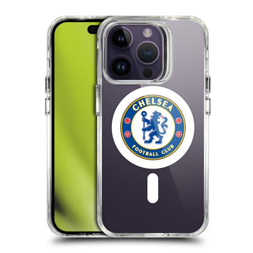 Chelsea Football Club Logo Icon Badge SHOCKPROOF BUMPER CASE COMPATIBLE WITH Apple iPhone 14 Pro & MAGSAFE