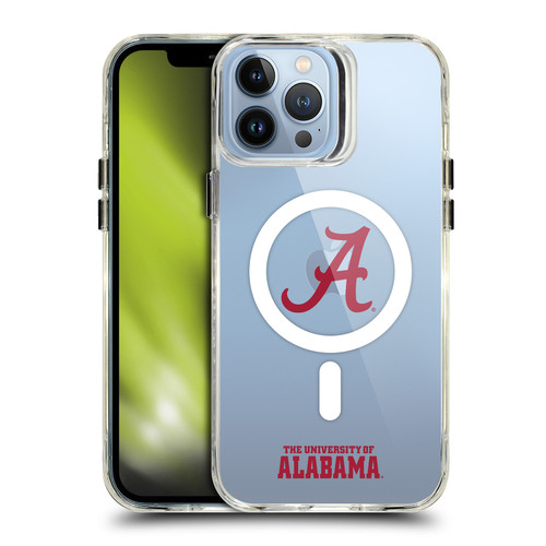 University Of Alabama UA The University Of Alabama Logotype SHOCKPROOF BUMPER CASE COMPATIBLE WITH Apple iPhone 13 Pro Max & MAGSAFE