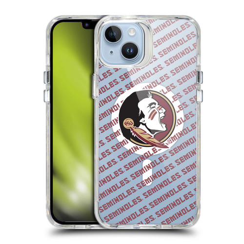 Florida State University FSU Florida State University Pattern SHOCKPROOF BUMPER CASE COMPATIBLE WITH Apple iPhone 14 Plus & MAGSAFE