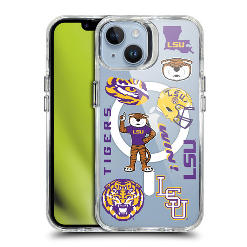Louisiana State University LSU Louisiana State University LSU Icons SHOCKPROOF BUMPER CASE COMPATIBLE WITH Apple iPhone 14 & MAGSAFE