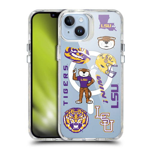 Louisiana State University LSU Louisiana State University LSU Icons SHOCKPROOF BUMPER CASE COMPATIBLE WITH Apple iPhone 14 Plus & MAGSAFE