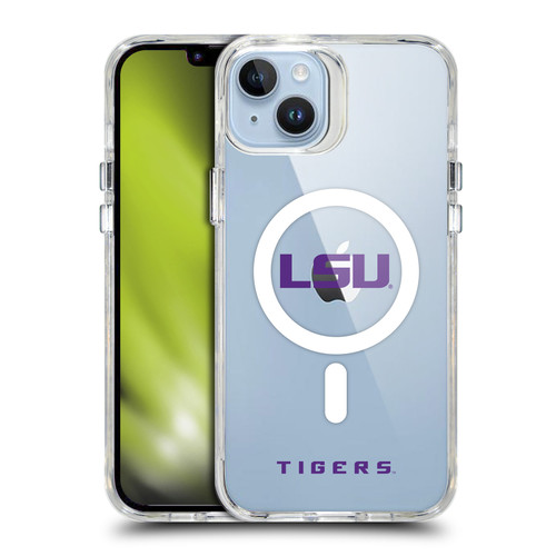 Louisiana State University LSU Louisiana State University LSU Logotype SHOCKPROOF BUMPER CASE COMPATIBLE WITH Apple iPhone 14 Plus & MAGSAFE