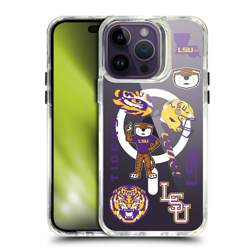 Louisiana State University LSU Louisiana State University LSU Icons SHOCKPROOF BUMPER CASE COMPATIBLE WITH Apple iPhone 14 Pro Max & MAGSAFE