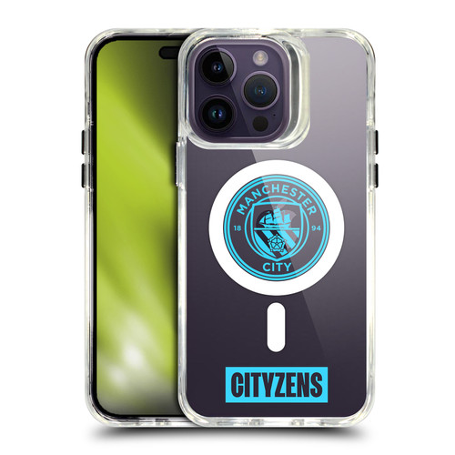 Manchester City Man City FC Logo Icon Cityzens SHOCKPROOF BUMPER CASE COMPATIBLE WITH Apple iPhone 14 Pro Max & MAGSAFE