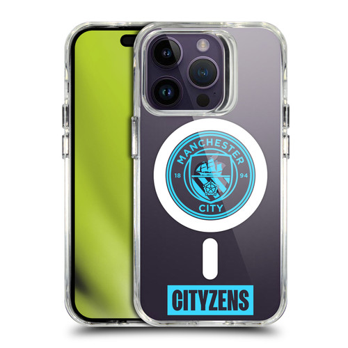 Manchester City Man City FC Logo Icon Cityzens SHOCKPROOF BUMPER CASE COMPATIBLE WITH Apple iPhone 14 Pro & MAGSAFE