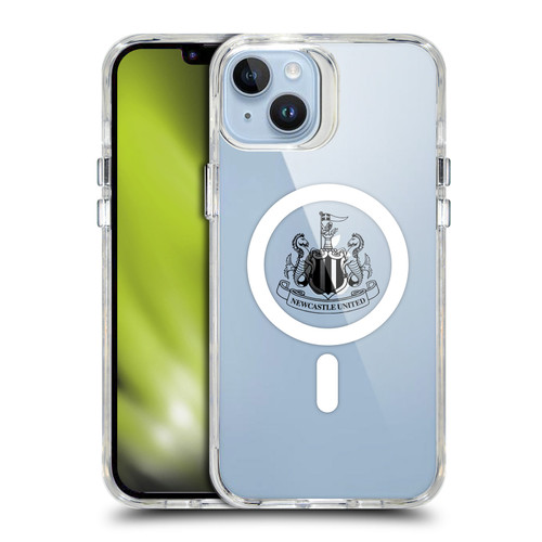 Newcastle United Football Club Logo Icon Crest Black SHOCKPROOF BUMPER CASE COMPATIBLE WITH Apple iPhone 14 Plus & MAGSAFE