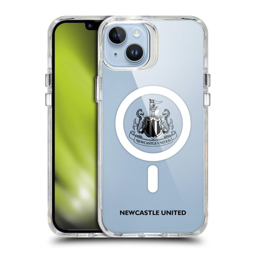 Newcastle United Football Club Logo Icon Crest Logotype Black SHOCKPROOF BUMPER CASE COMPATIBLE WITH Apple iPhone 14 Plus & MAGSAFE