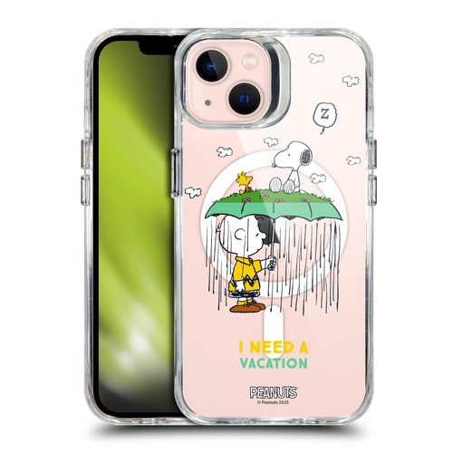 Peanuts Snoopy & Friends Charlie Brown & Woodstock SHOCKPROOF BUMPER CASE COMPATIBLE WITH  & MAGSAFE Apple iPhone 13