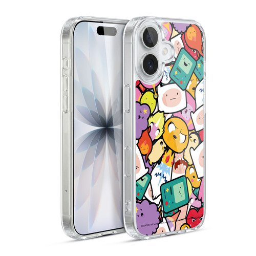 Adventure Time Graphics Pattern Soft Gel Case for Apple iPhone 17