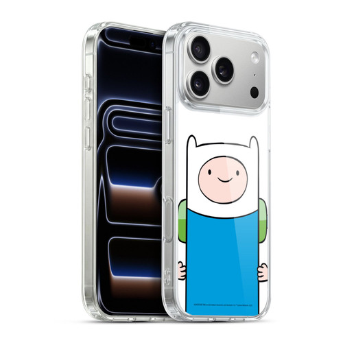 Adventure Time Graphics Finn The Human Soft Gel Case for Apple iPhone 17 Pro Max