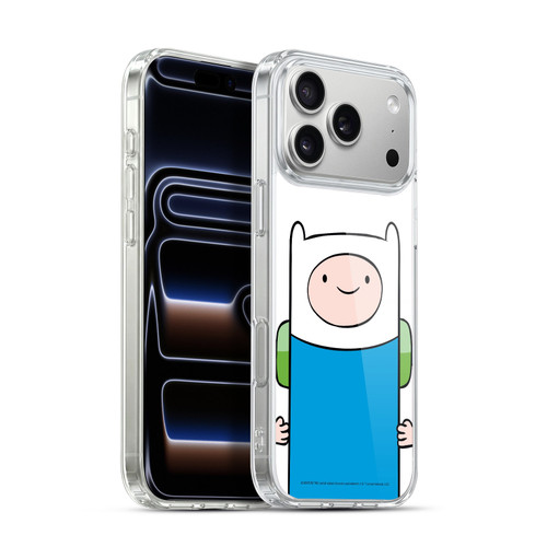 Adventure Time Graphics Finn The Human Soft Gel Case for Apple iPhone 17 Pro Max