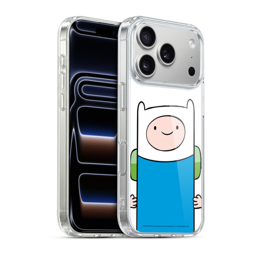 Adventure Time Graphics Finn The Human Soft Gel Case for Apple iPhone 17 Pro
